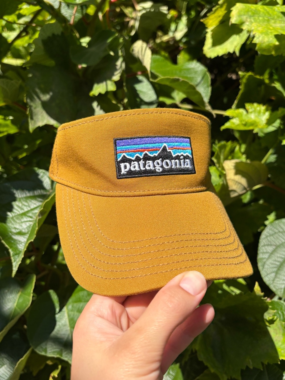 Patagonia Mustard Brown Visor Hat